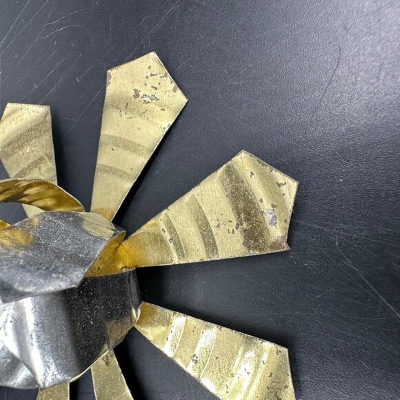 Vintage Atomic Flower Christmas Ornaments Aluminum Handmade Mid Century Modern - Picture 6 of 8